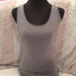 Active USA Gray Fitted Sleeveless Dress